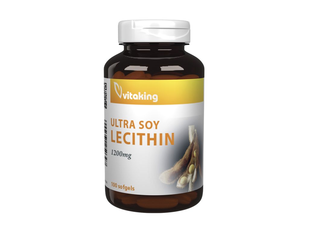 VITAKING SZÓJA LECITIN 1200MG GÉLKAPSZULA 100DB