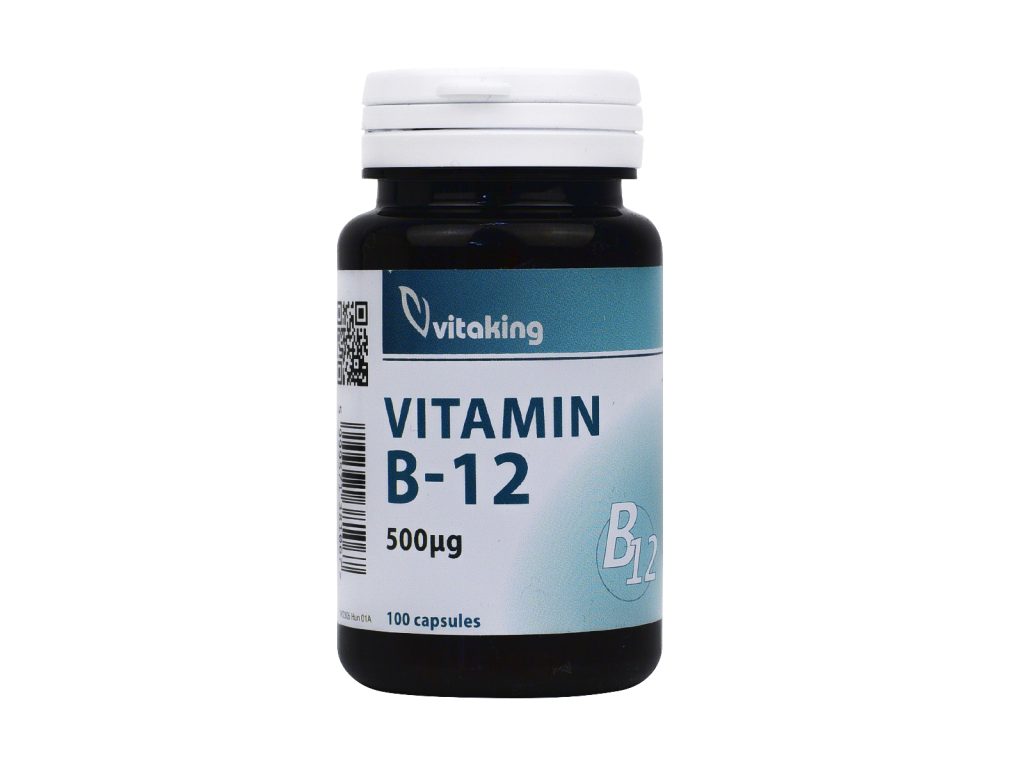 VITAKING VITAMIN B-12 KAPSZULA 500MCG 100DB