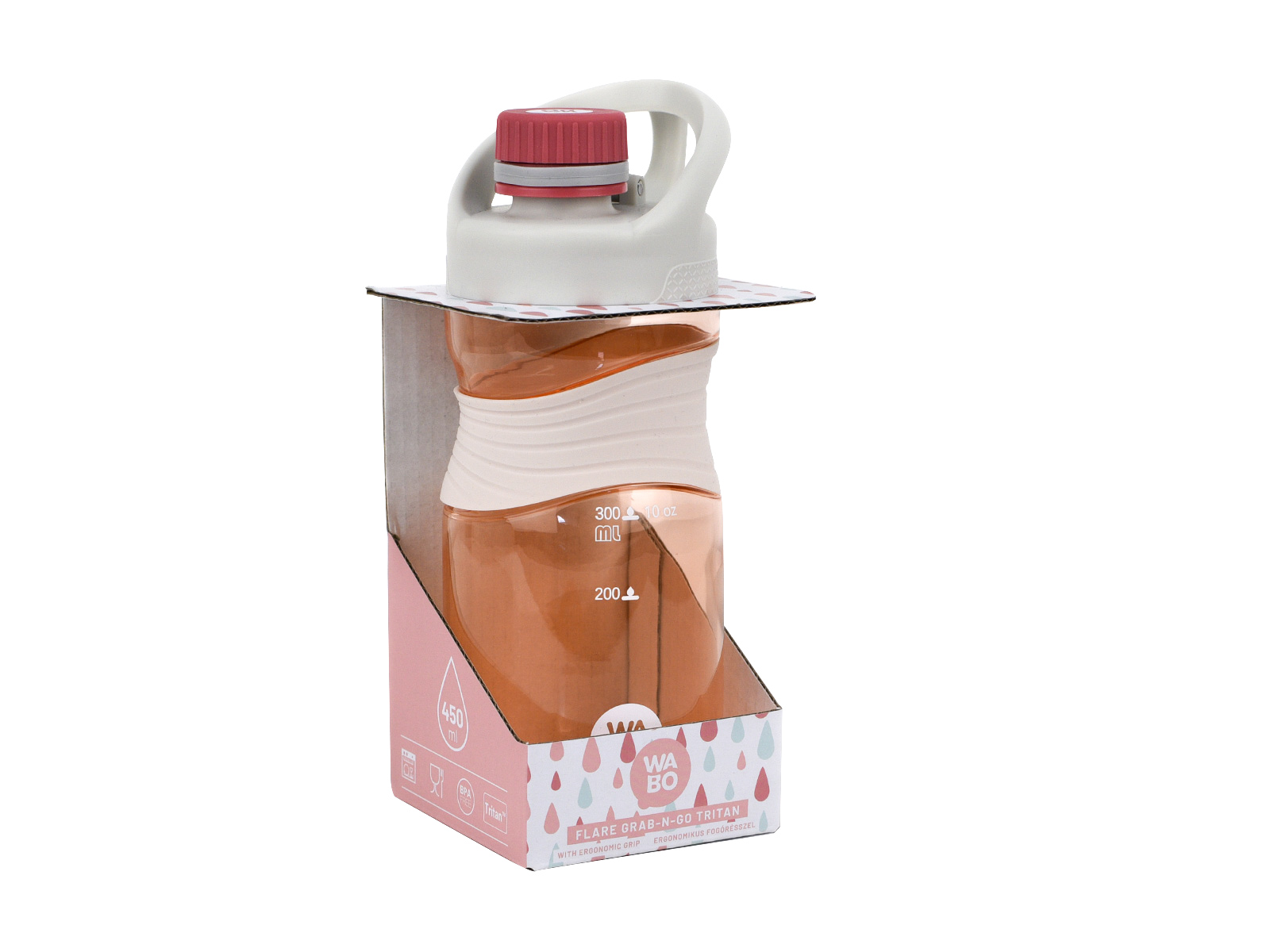 WABO MŰANYAG PALACK KUPAKOS MARKOLATTAL RÓZSASZÍN 450ML 1DB