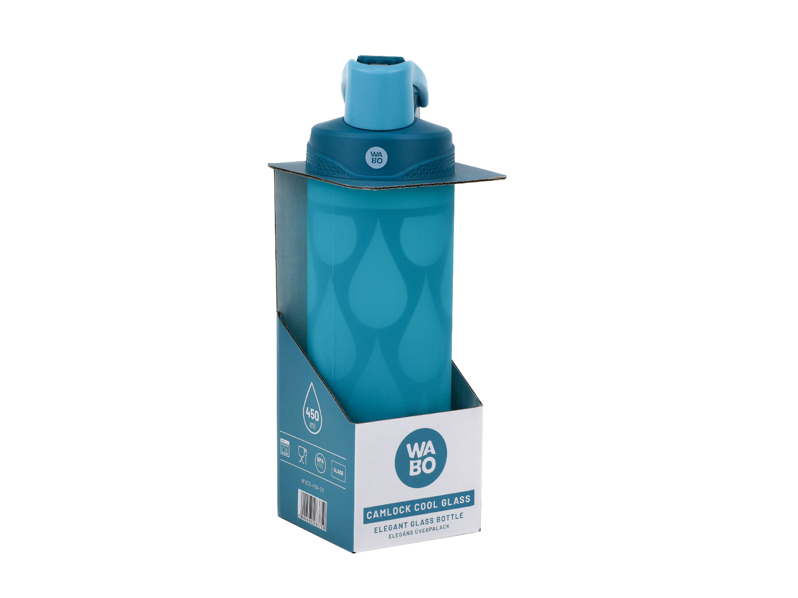 WABO ÜVEG PALACK CSATOS ZÖLD 450ML 1DB