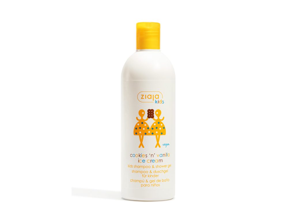 ZIAJA GYERMEK SAMPON ÉS TUSFÜRDŐ SÜTI-VANÍLIAFAGYI ILLATTAL 400ML