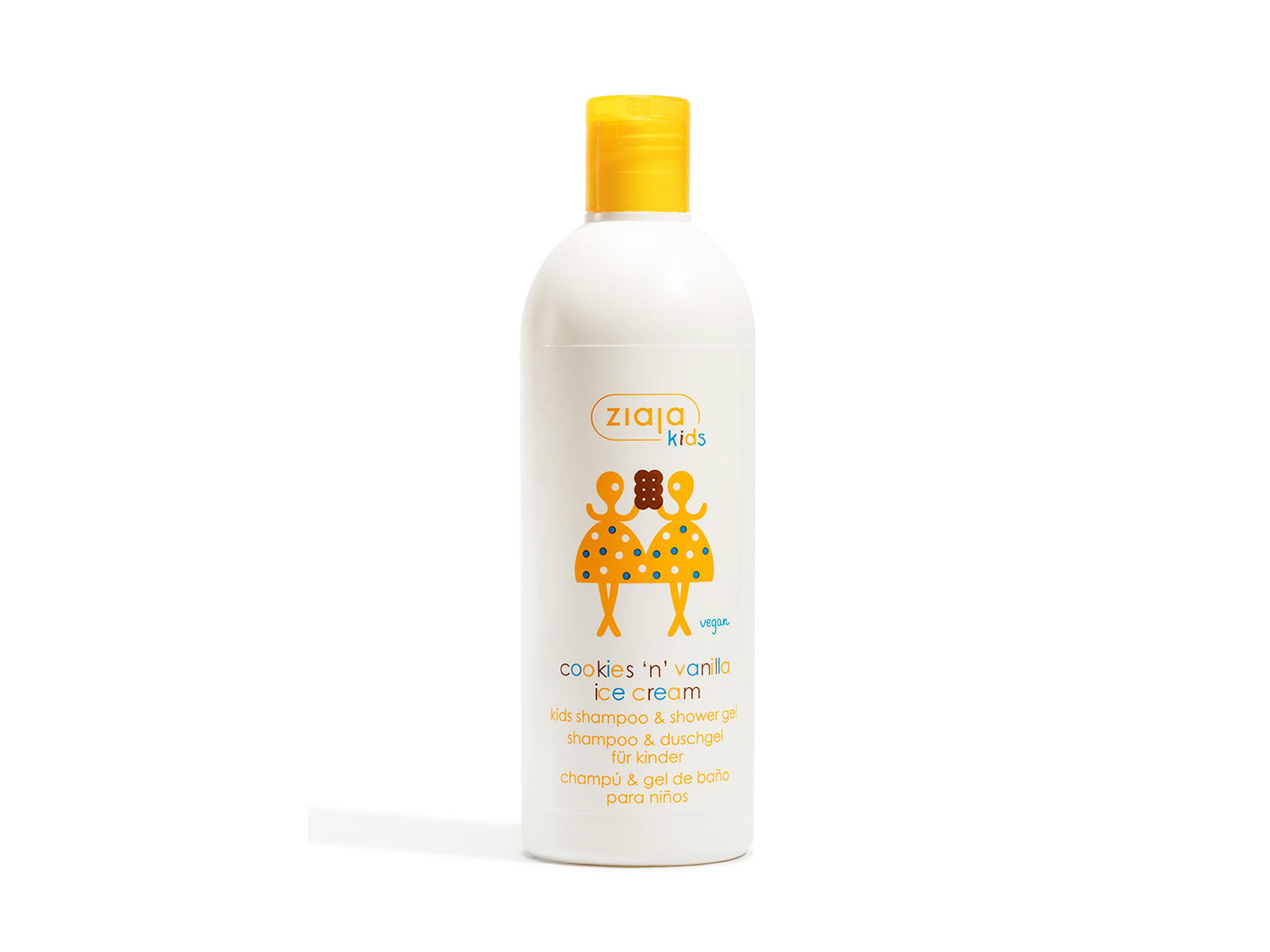 ZIAJA GYERMEK SAMPON ÉS TUSFÜRDŐ SÜTI-VANÍLIAFAGYI ILLATTAL 400ML