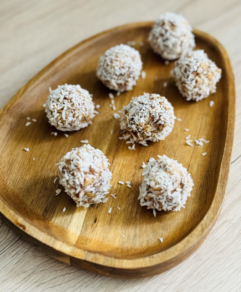 Törökmogyoró-krémes energiagolyók