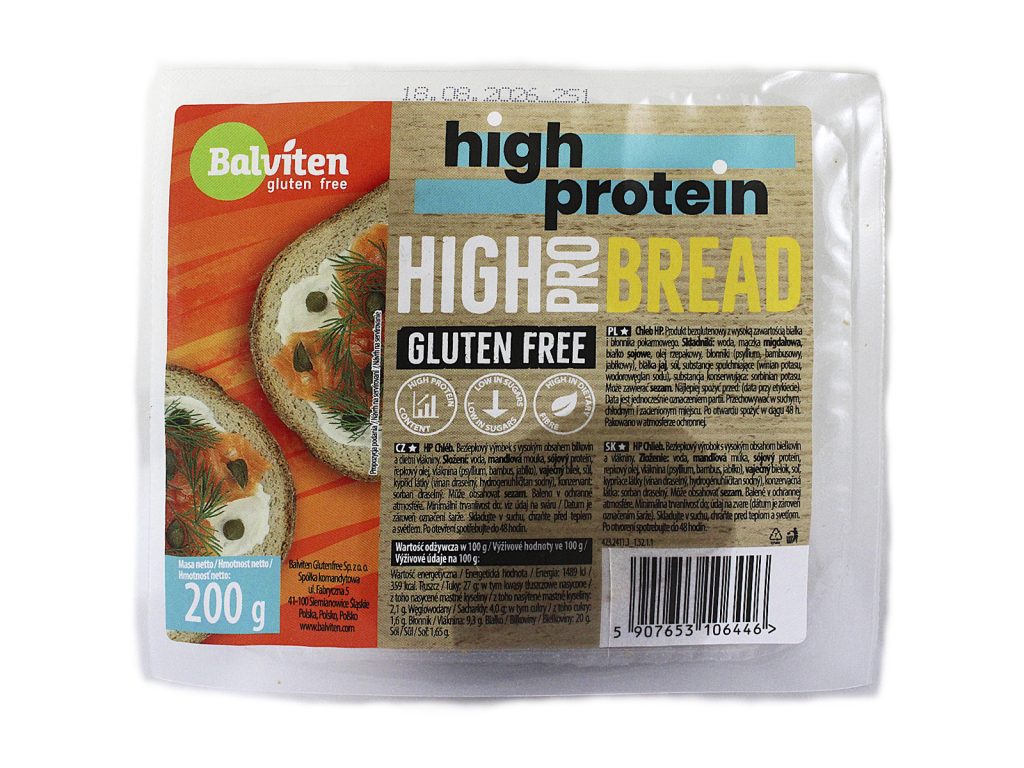 GLUTÉNMENTES BALVITEN HIGH PROTEIN KENYÉR 200G
