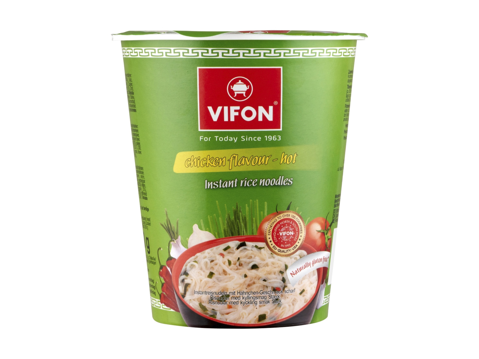 GLUTÉNMENTES VIFON CSIRKE ÍZESÍTÉSŰ RIZSTÉSZTÁS LEVES POHÁRBAN (CSÍPŐS) 60G