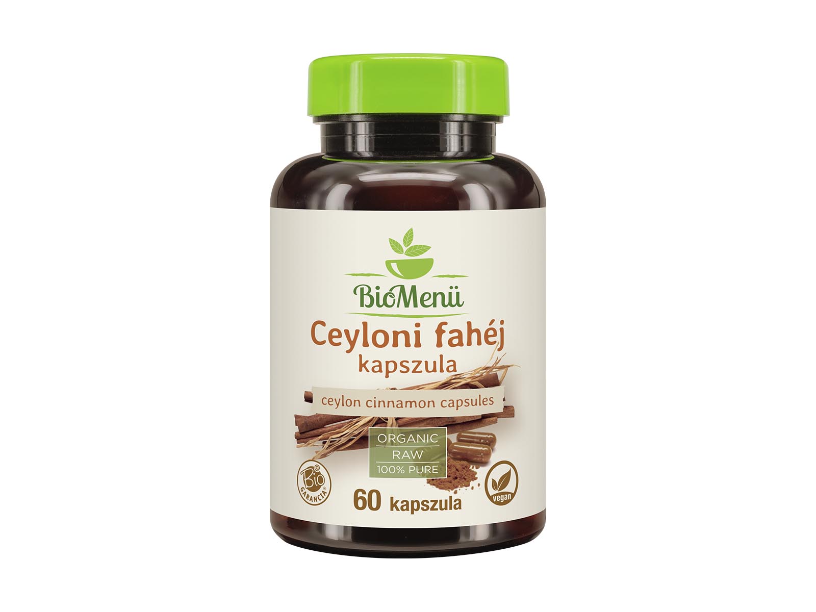 BIO BIOMENÜ CEYLONI FAHÉJ KAPSZULA 60DB