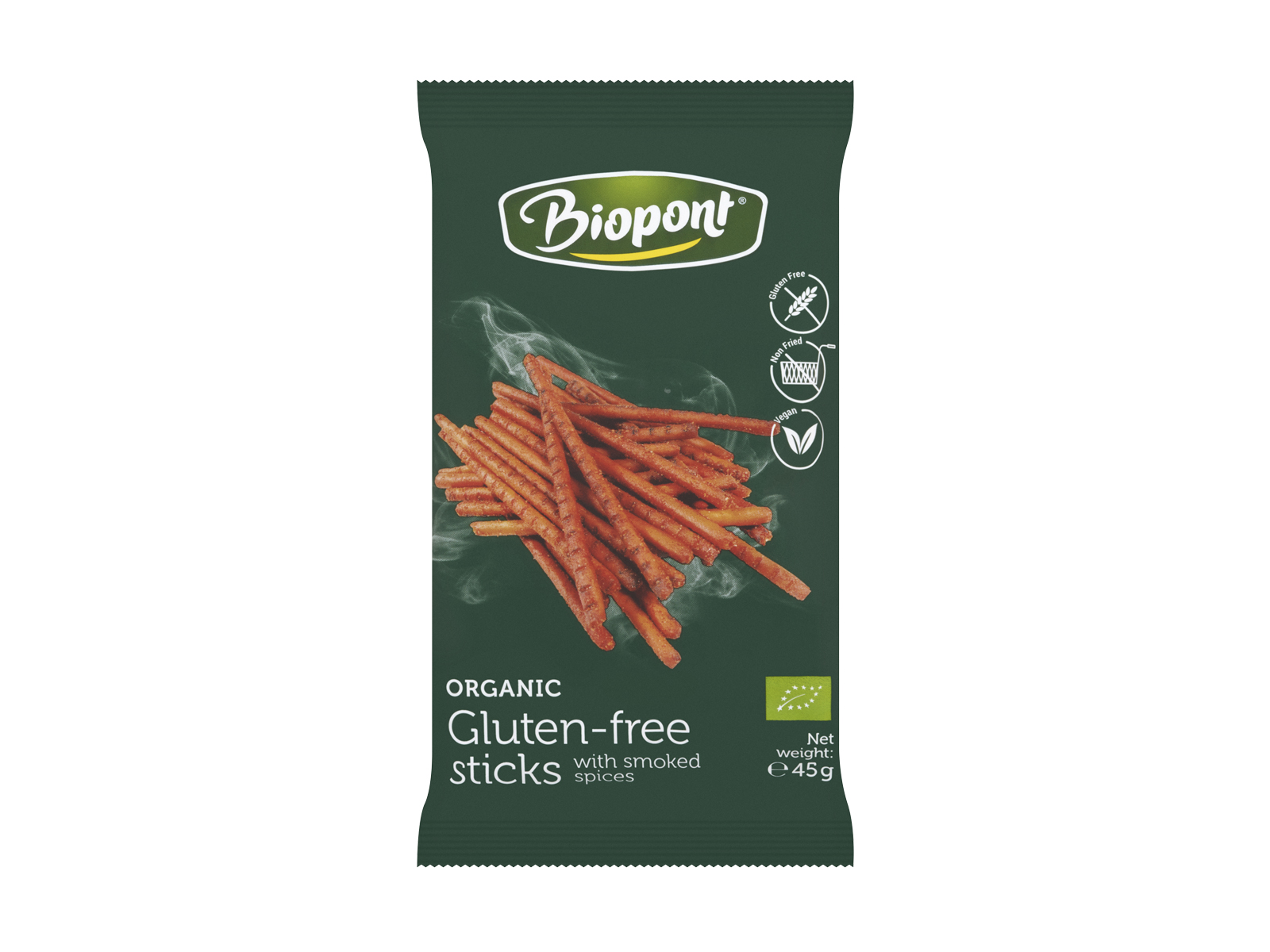 BIO BIOPONT GLUTÉNMENTES SÓSPÁLCIKA FÜSTÖLT FŰSZERREL 45G