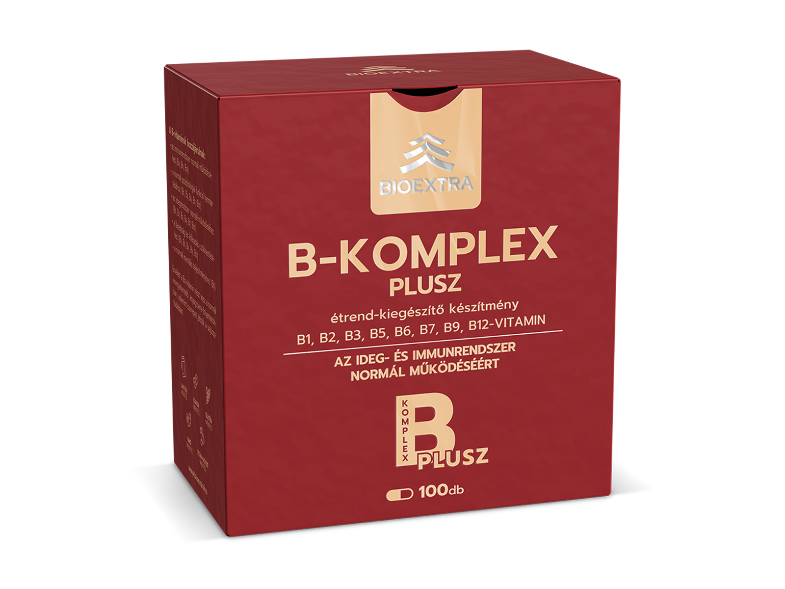BIOEXTRA B-KOMPLEX PLUSZ ÉTREND-KIEGÉSZÍTŐ KAPSZULA 100DB