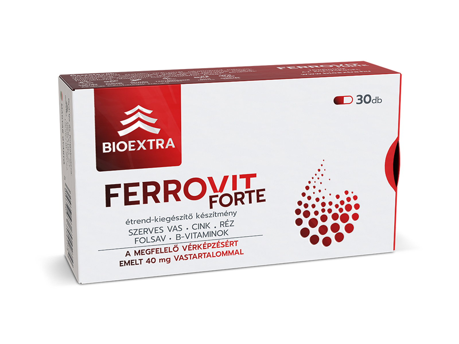 BIOEXTRA FERROVIT FORTE ÉTREND-KIEGÉSZÍTŐ KAPSZULA 30DB