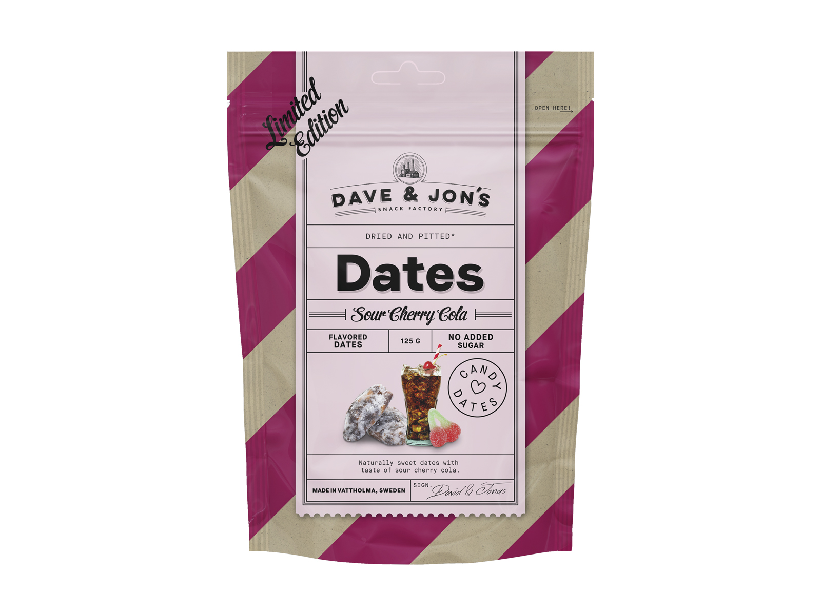 DAVE&JONS DATOLYA CHERRY COLA ÍZŰ HCN 125G