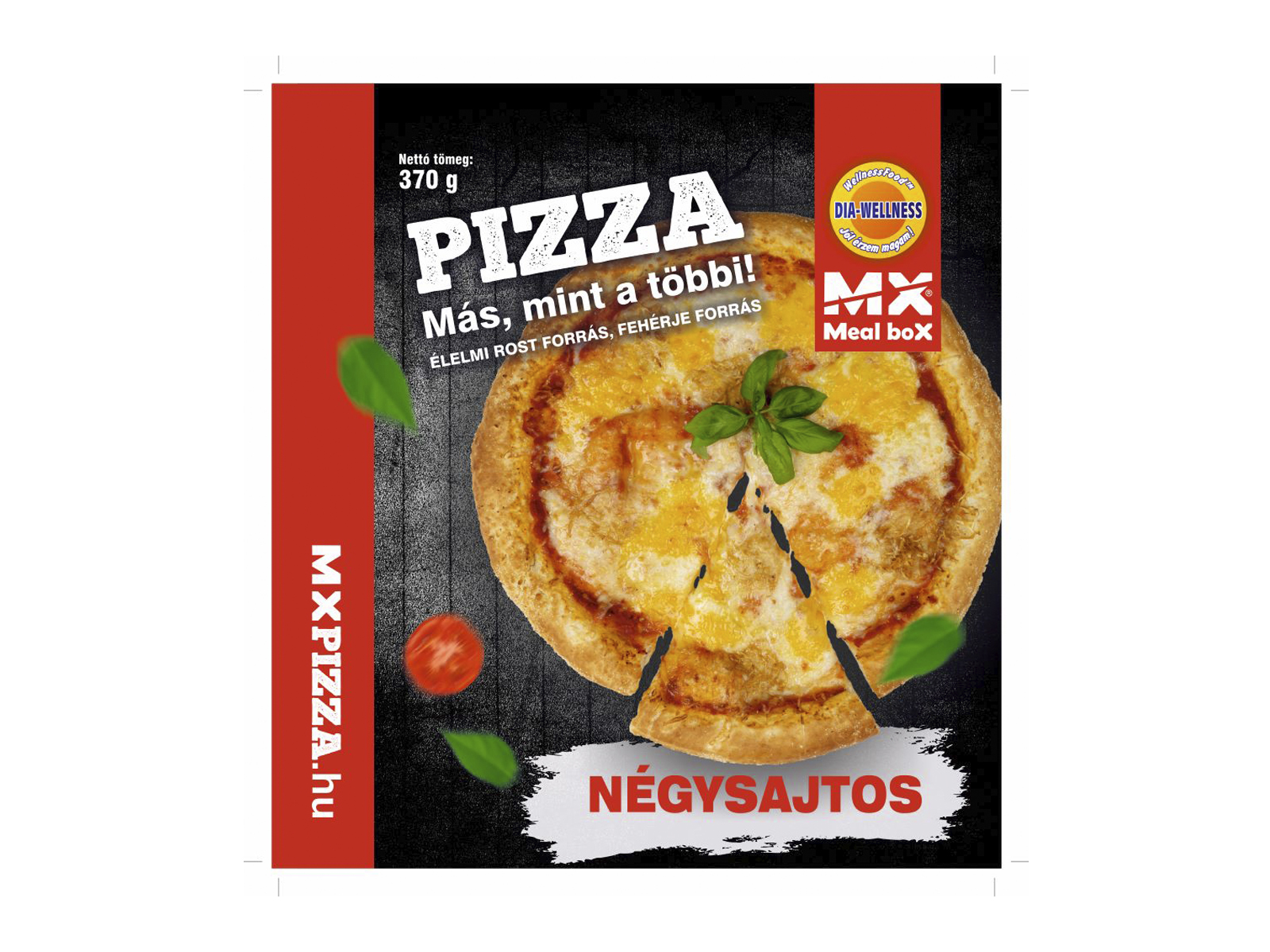 DIA-WELLNESS PIZZA NÉGYSAJTOS 370G[F]