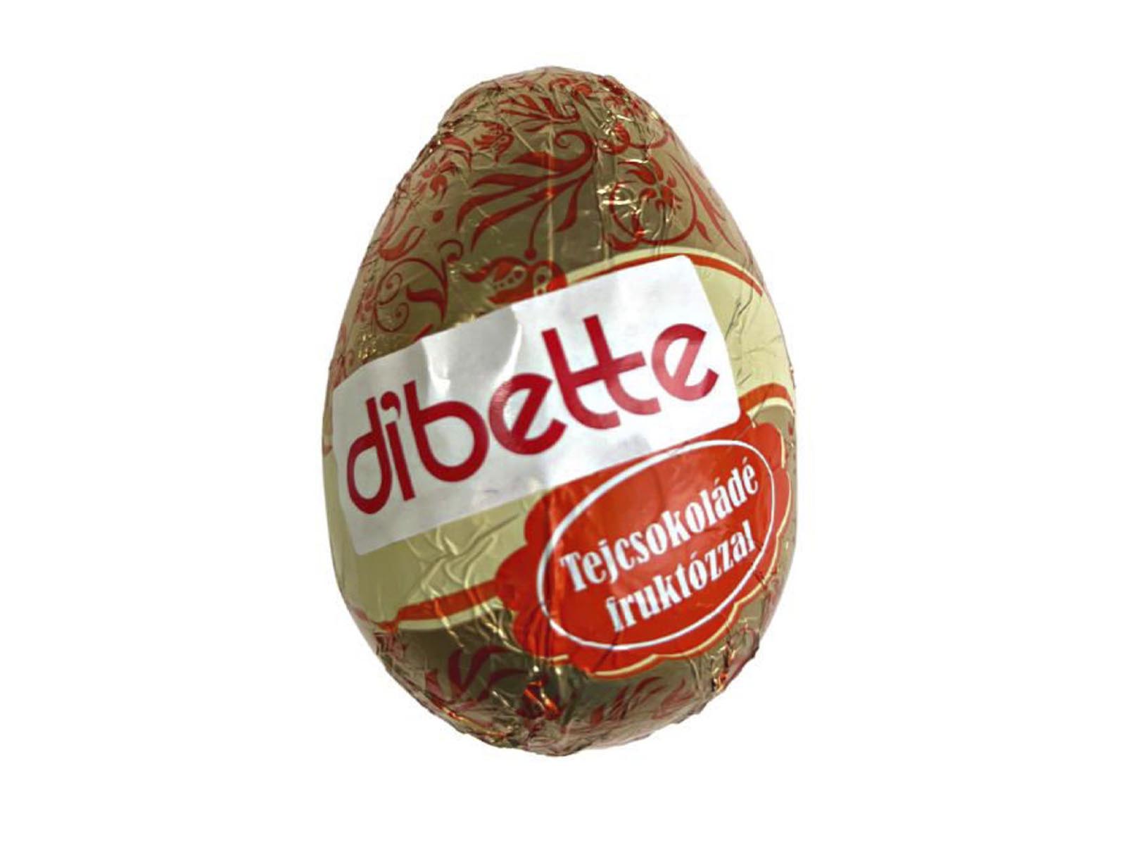 DIBETTE HÚSVÉTI TEJCSOKOLÁDÉ TOJÁS FRUKTÓZZAL 20G