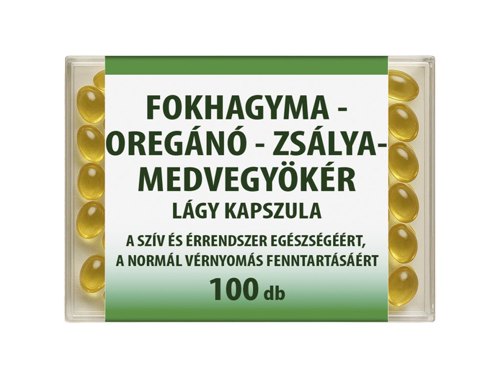 DR.CHEN FOKHAGYMA-OREGANO-ZSÁLYA-MEDVEGYÖKÉR LÁGY KAPSZULA 100DB
