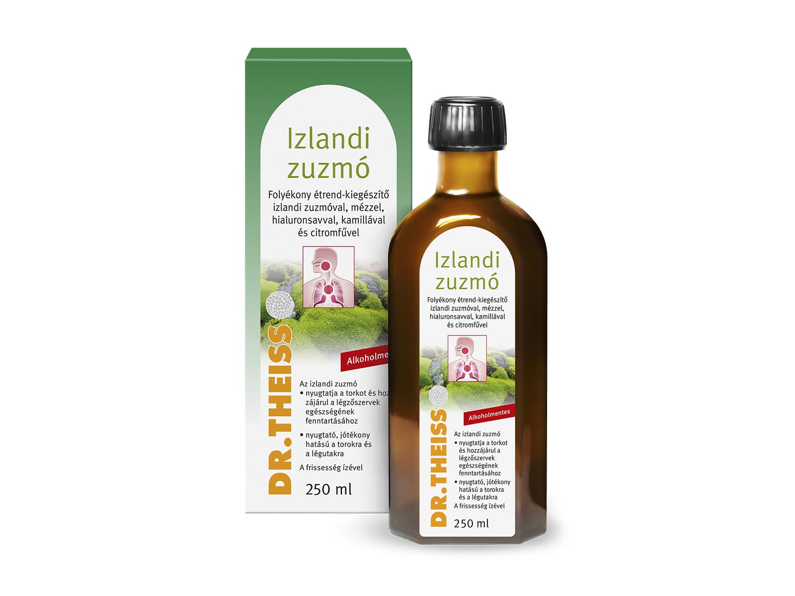 DR. THEISS IZLANDI ZUZMÓ FOLYÉKONY ÉTREND-KIEGÉSZÍTŐ ALKOHOLMENTES 250ML