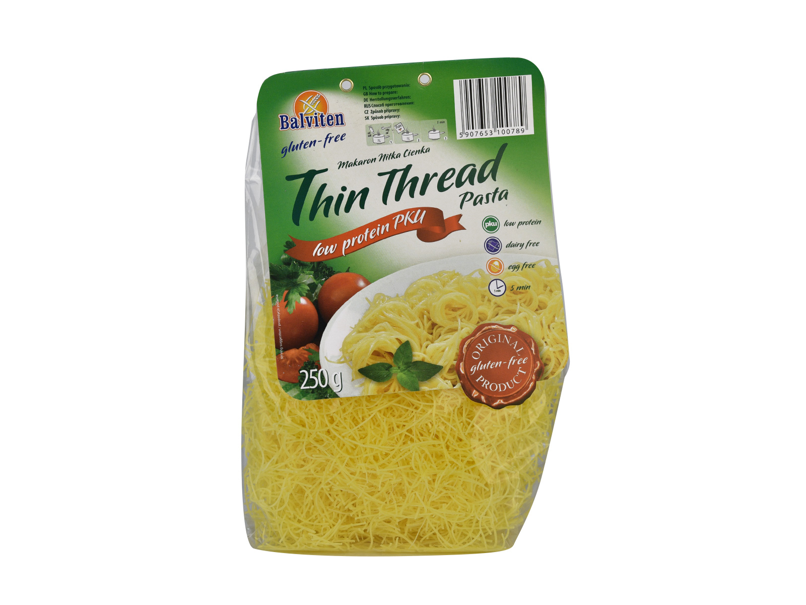 GLUTÉNMENTES BALVITEN CÉRNAMETÉLT VÉKONY PKU 250G