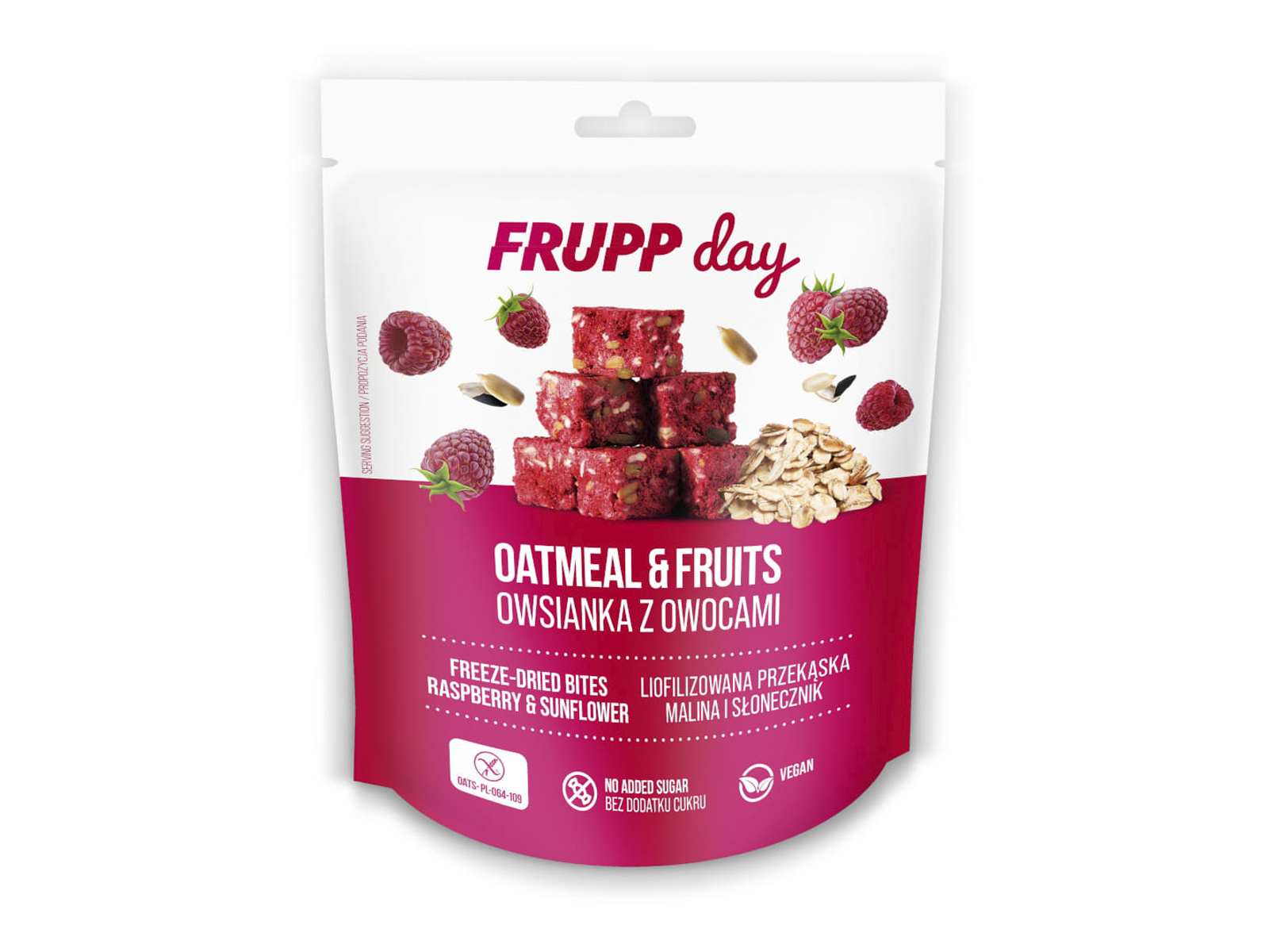 GLUTÉNMENTES CELIKO FRUPP DAY LIOFILIZÁLT ZABFALATOK MÁLNA-NAPRAFORGÓMAG 25G