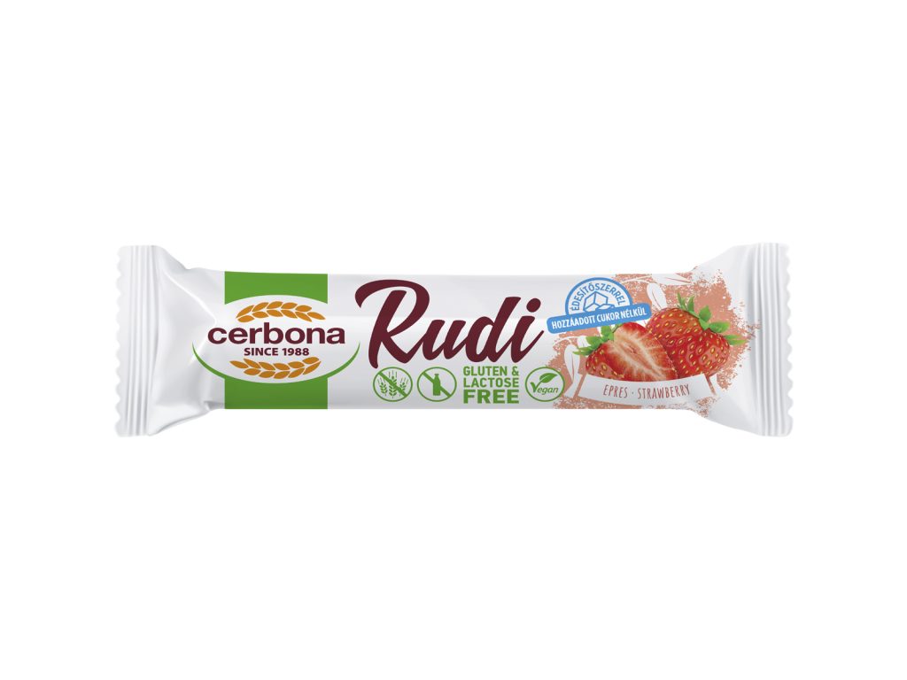 GLUTÉNMENTES CERBONA VEGÁN RUDI EPRES HOZZÁADOTT CUKOR NÉLKÜL 30G