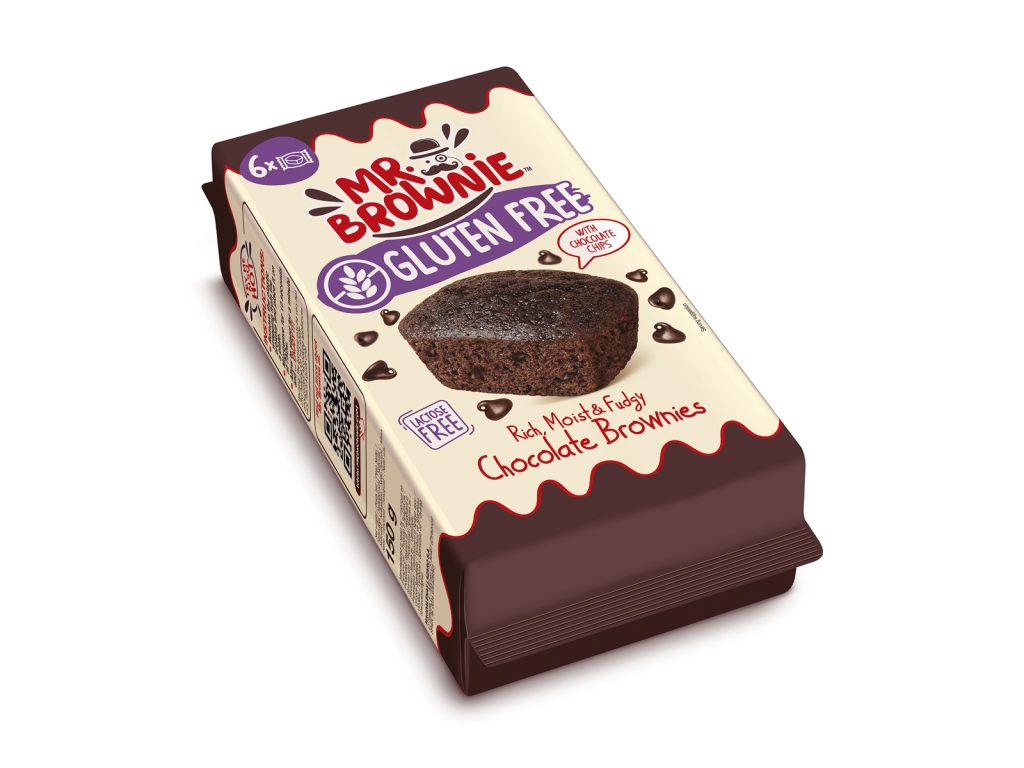 GLUTÉNMENTES MR. BROWNIE CSOKOLÁDÉ DARABOS BROWNIES 150G