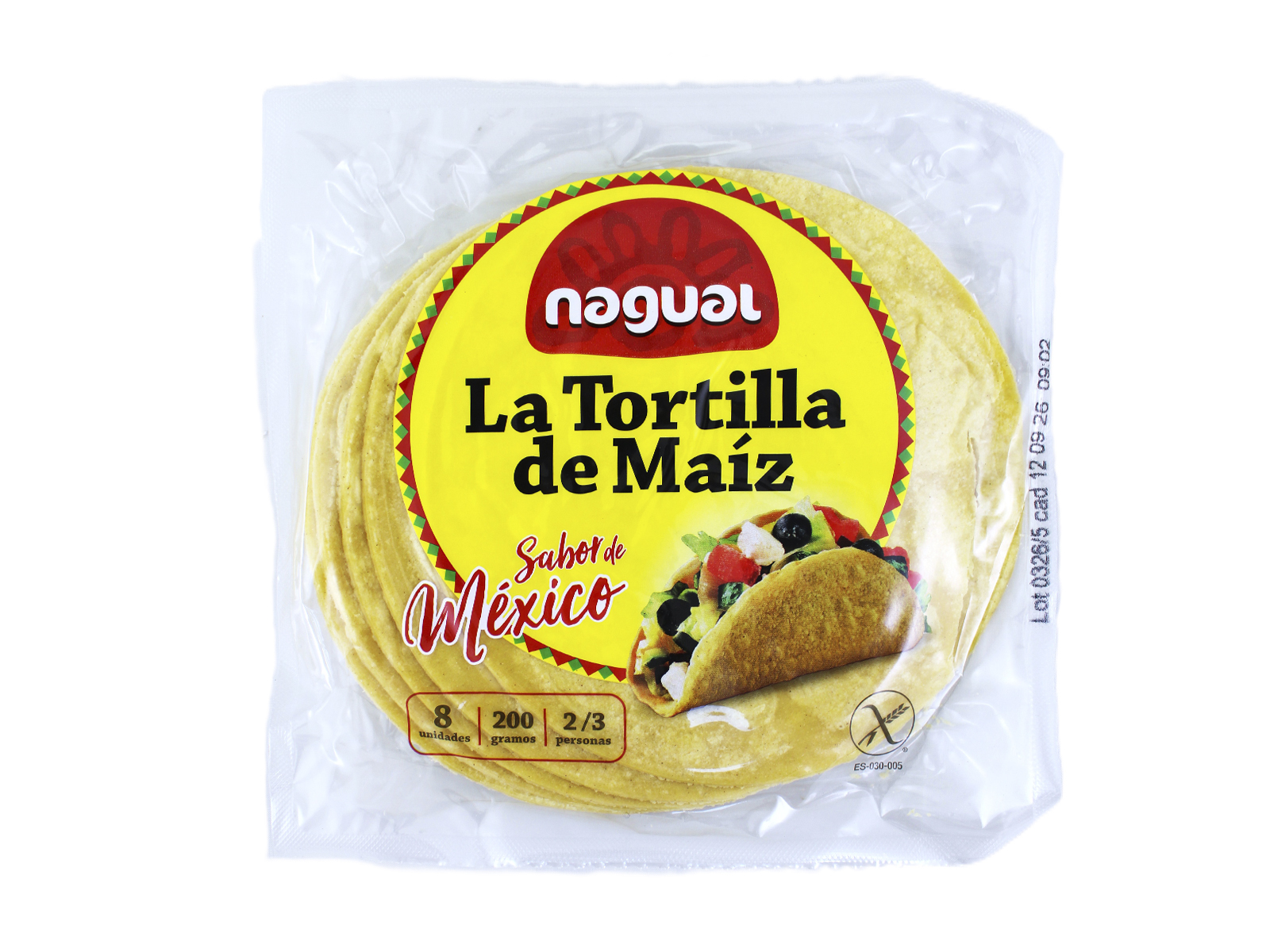 GLUTÉNMENTES NAGUAL TORTILLA - MEXIKÓI 200G