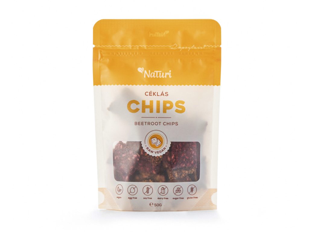 GLUTÉNMENTES NATURI CÉKLÁS CHIPS 50G