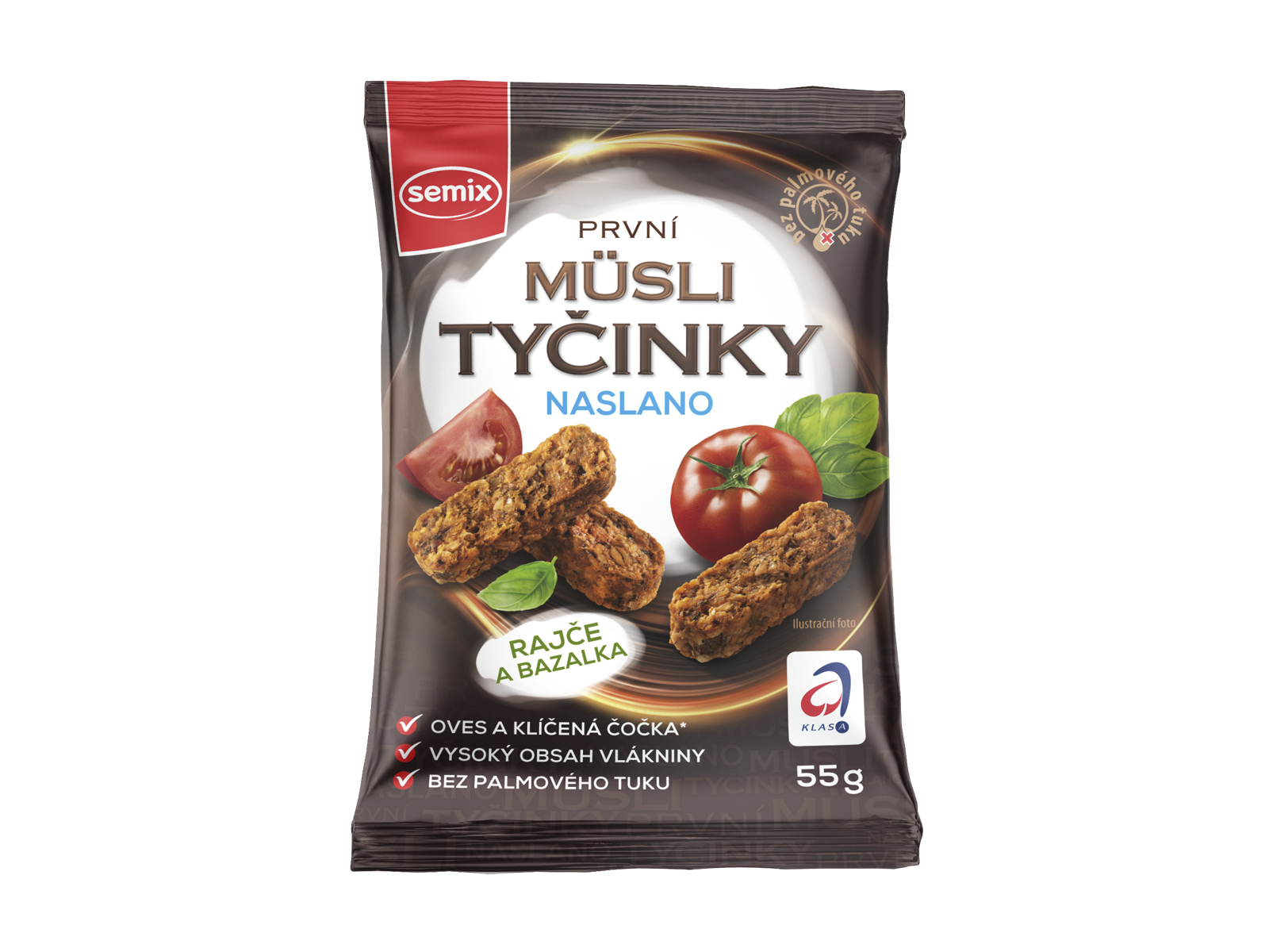 GLUTÉNMENTES SEMIX VÖRÖS LENCSE MÜZLIFALATOK PARADICSOM-BAZSALIKOM 55G