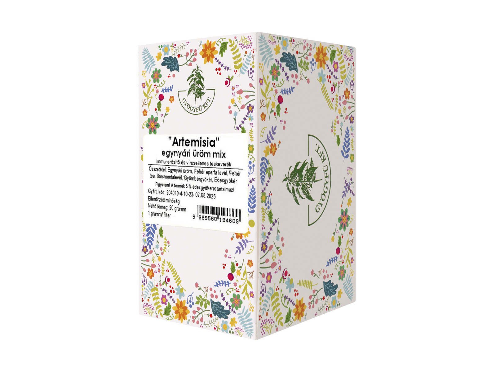 GYÓGYFŰ ARTEMISIA-EGYNYÁRI ÜRÖM-MIX IMMUNERŐSÍTŐ ÉS VÍRUSELLENES TEAKEVERÉK FILTERES 20DB