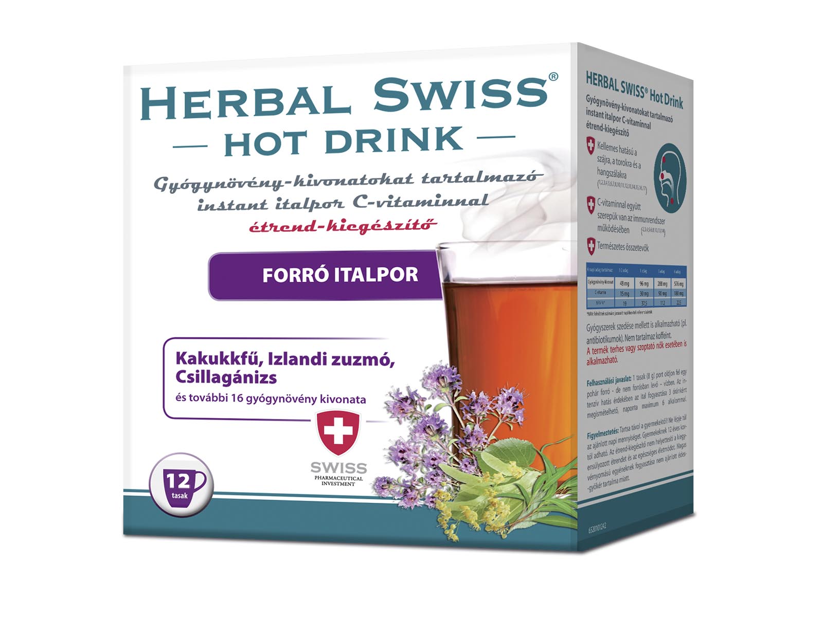 HERBAL SWISS HOT DRINK ITALPOR INSTANT 12DB