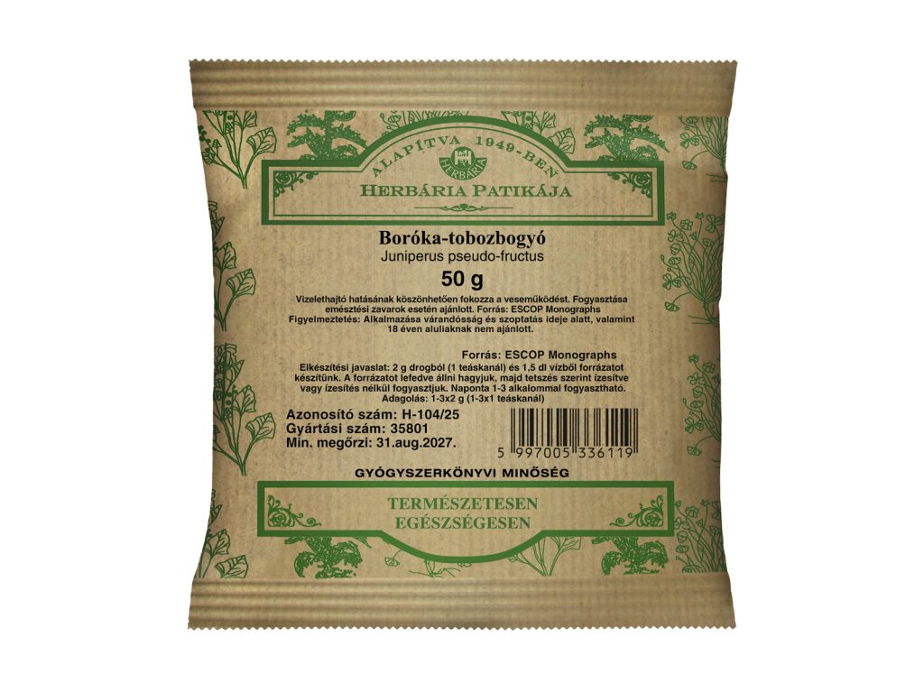 HERBÁRIA TEA BORÓKA-TOBOZBOGYÓ SZÁLAS 50G