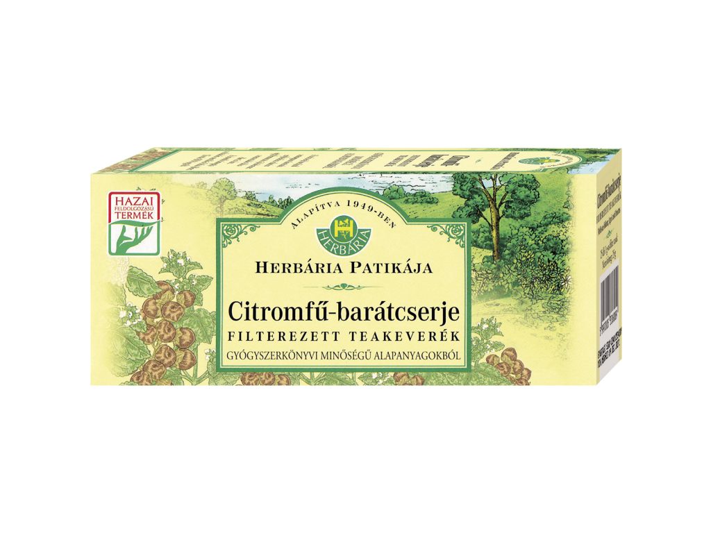 HERBÁRIA TEA CITROMFŰ-BARÁTCSERJE TEAKEVERÉK FILTERES 25DB