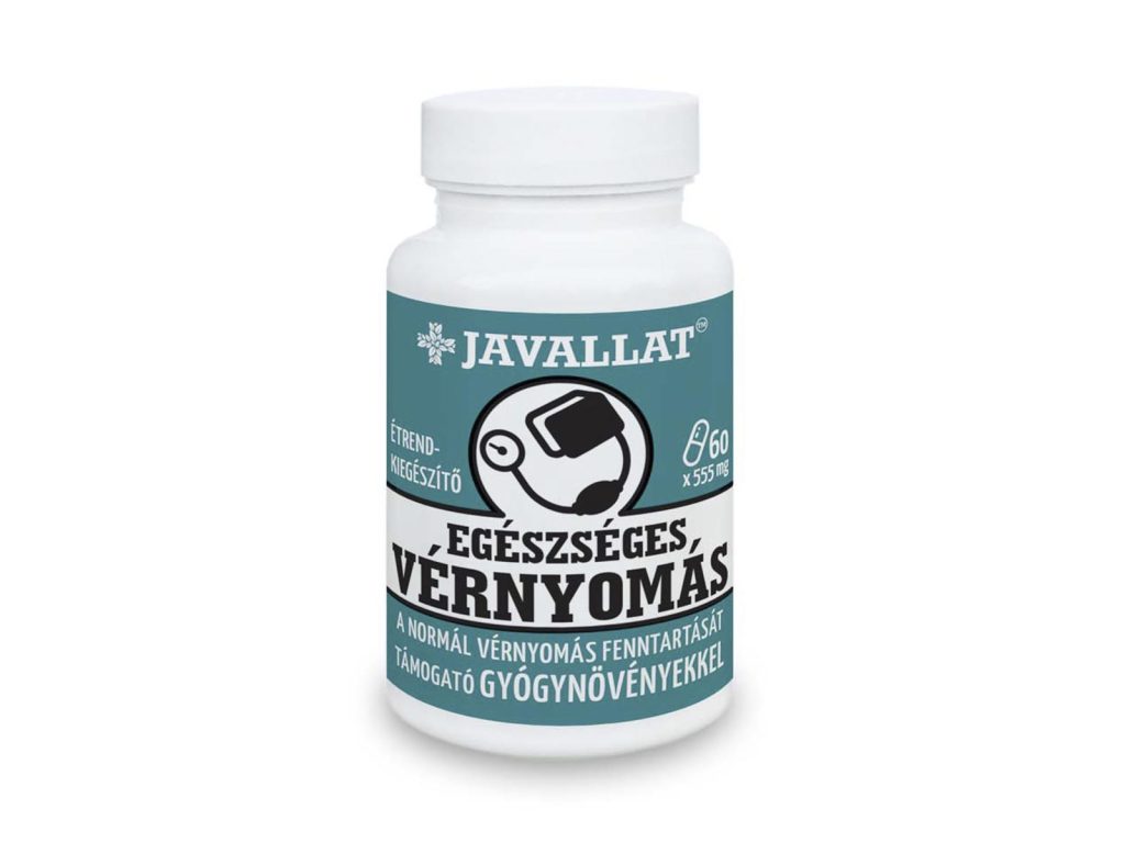 JAVALLAT EGÉSZSÉGES VÉRNYOMÁS GYÓGYNÖVÉNYEKKEL ÉTREND-KIEGÉSZÍTŐ KAPSZULA 60DB