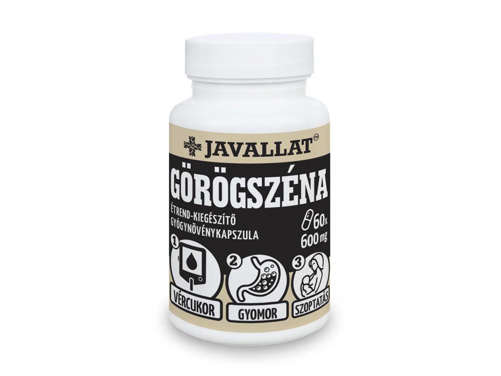 JAVALLAT GÖRÖGSZÉNA GYÓGYNÖVÉNY ÉTREND-KIEGÉSZÍTŐ KAPSZULA 60DB