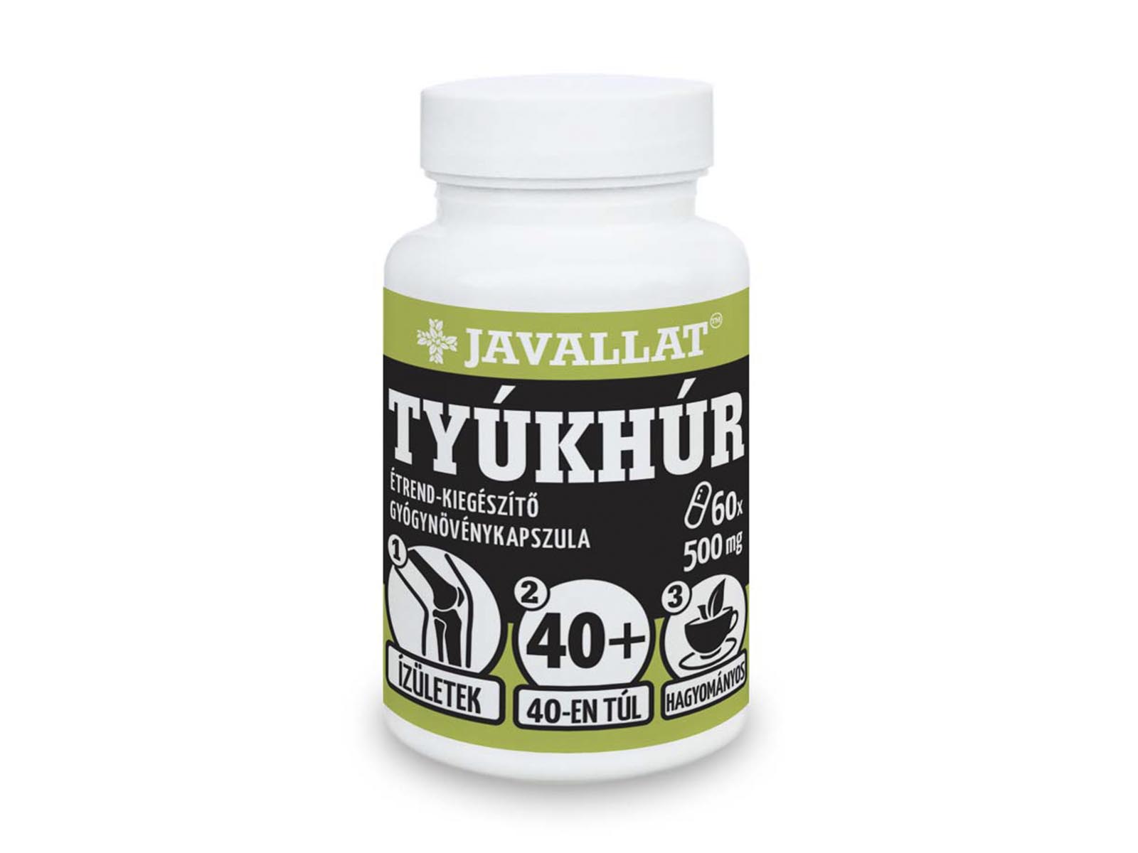 JAVALLAT TYÚKHÚR GYÓGYNÖVÉNY ÉTREND-KIEGÉSZÍTŐ KAPSZULA 60DB