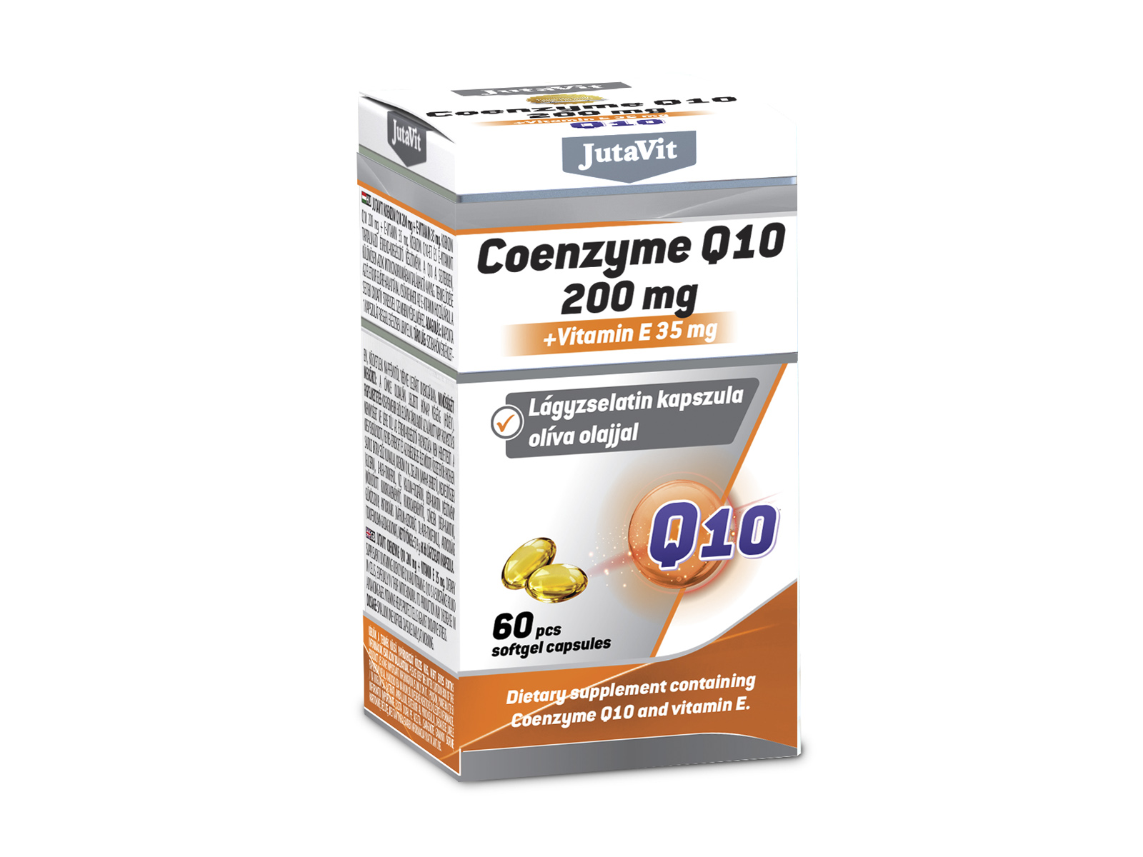 JUTAVIT KOENZIM Q10 200MG + E-VITAMIN 35MG LÁGYZSELATIN KAPSZULA 60DB