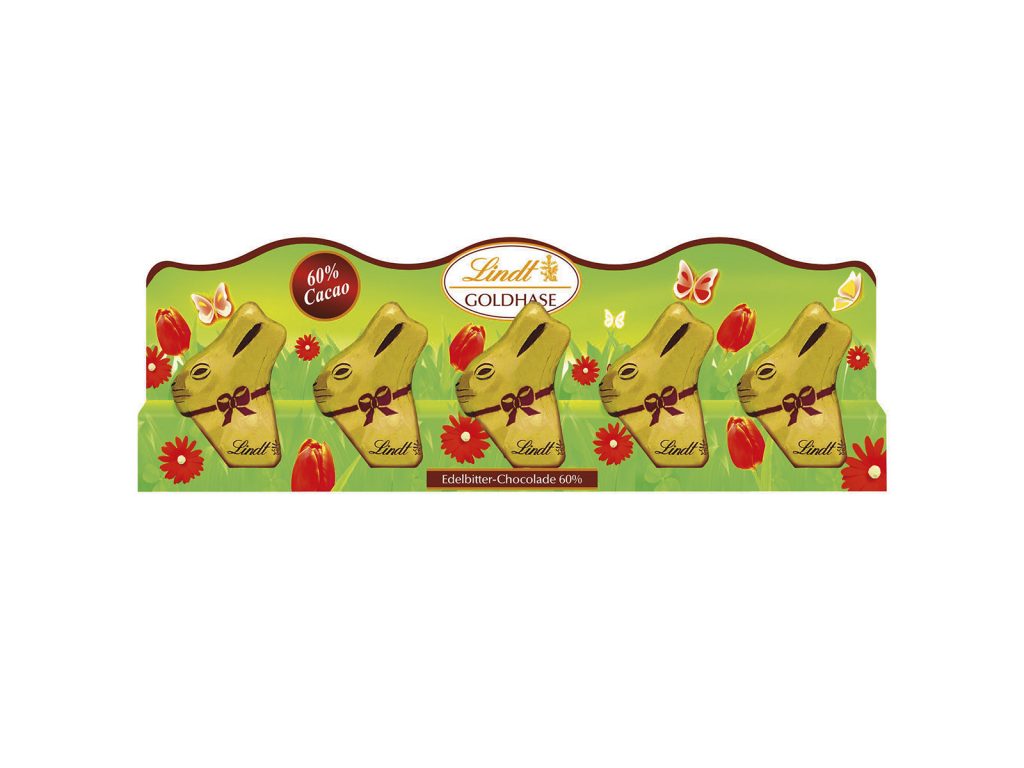 LINDT GOLD MINI NYUSZI ÉTCSOKOLÁDÉ 60% 5X10G