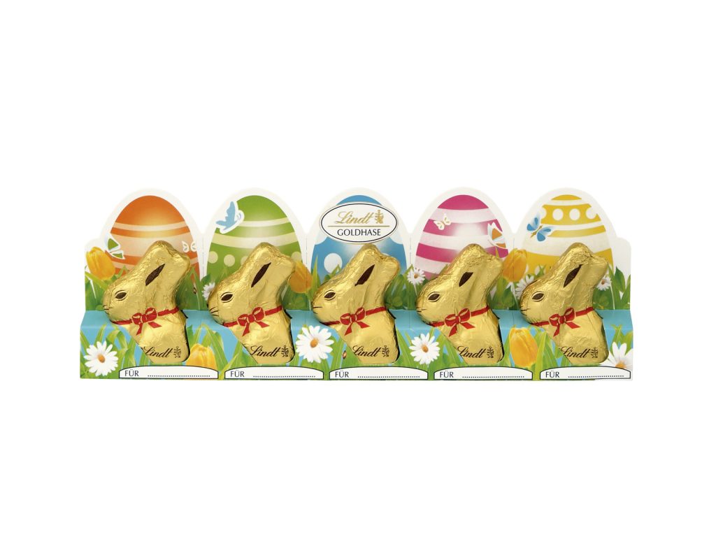 LINDT GOLD MINI NYUSZI TEJCSOLÁDÉ 5X10G