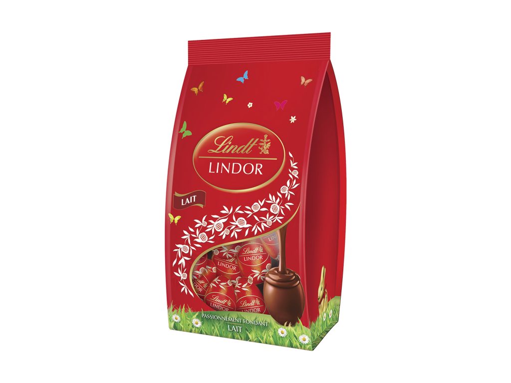 LINDT LINDOR TEJCSOKOLÁDÉ KIS TOJÁSOK TASAKBAN 180G