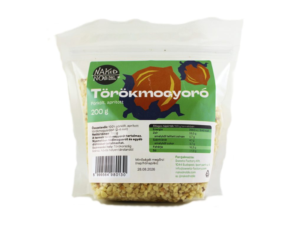 NAKED NOBLE TÖRÖKMOGYORÓ - PÖRKÖLT, APRÍTOTT 200G