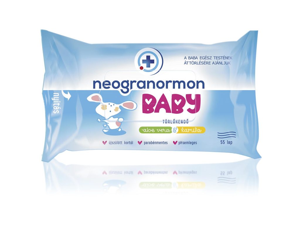 NEOGRANORMON BABY TÖRLŐKENDŐ ALOE VERA + KAMILLA 55DB