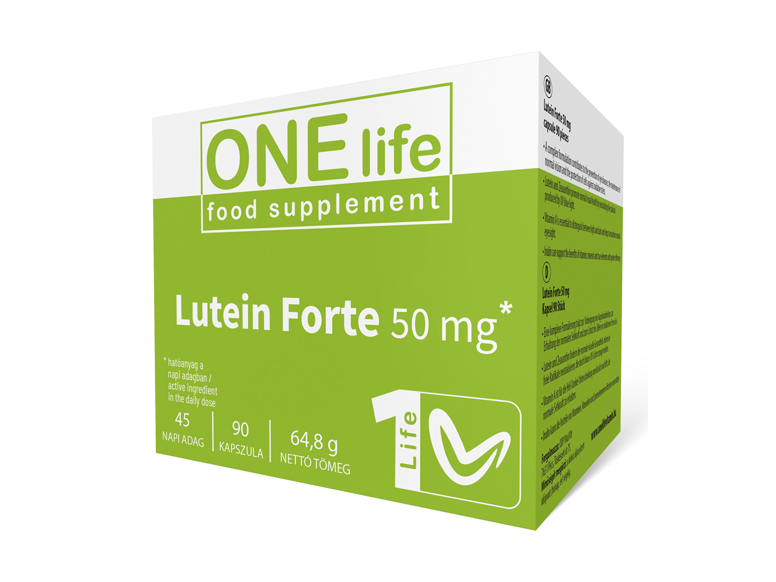 ONE LIFE LUTEIN FORTE 50MG KAPSZULA 90DB