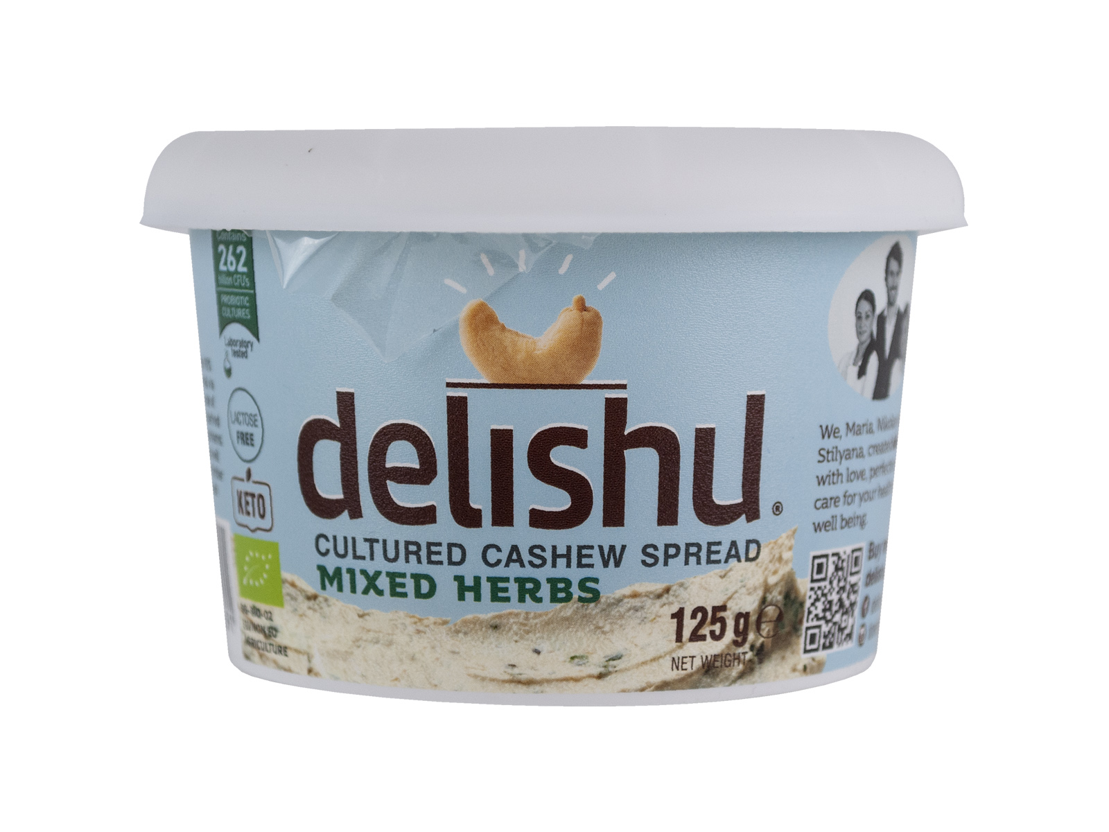 VEGÁN DELISHU KESUDIÓBÓL KÉSZÜLT SZENDVICSKRÉM, ZÖLDFŰSZEREKKEL 125G[H]