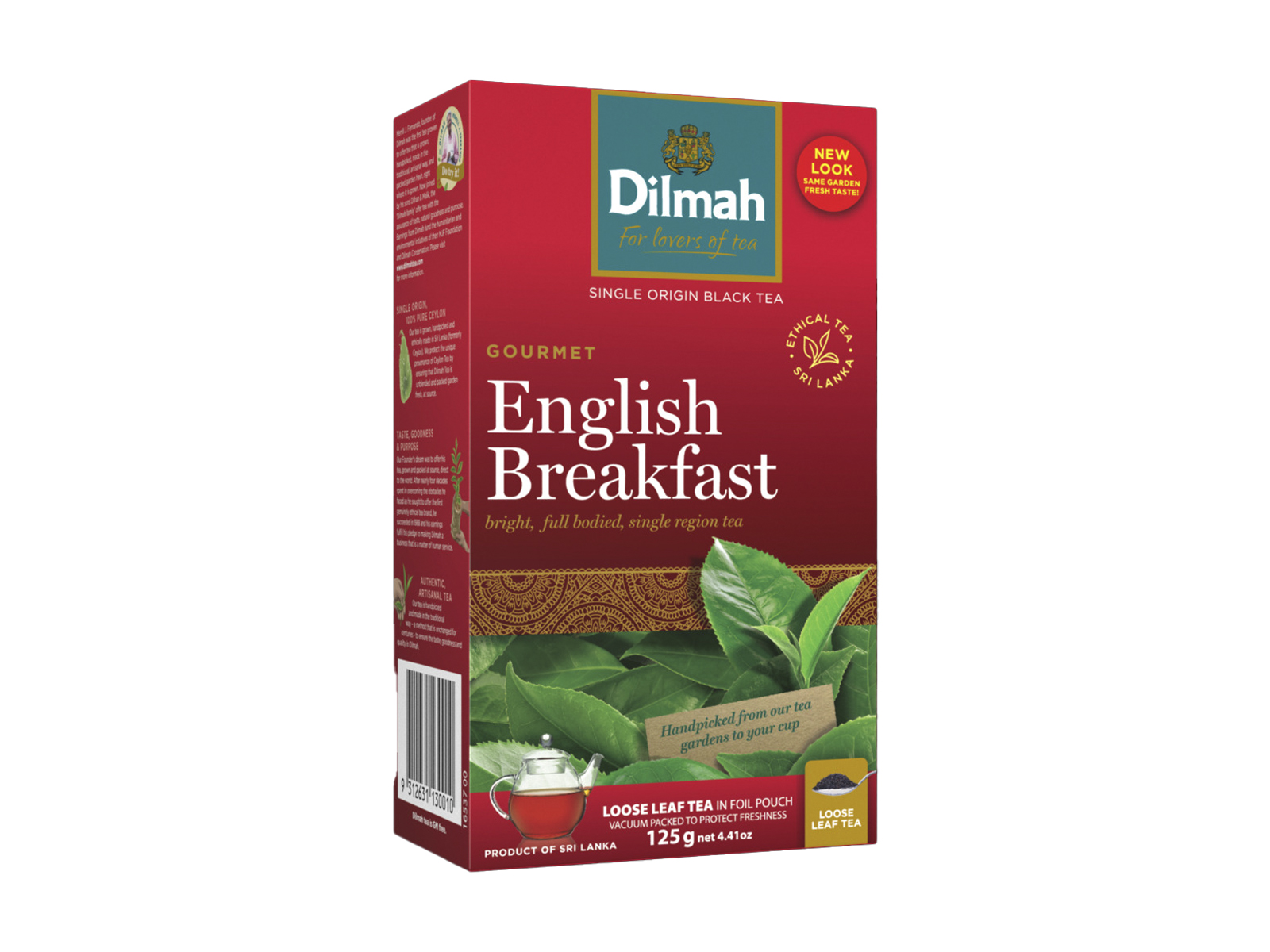 DILMAH ENGLISH BREAKFAST FEKETE TEA SZÁLAS 125G