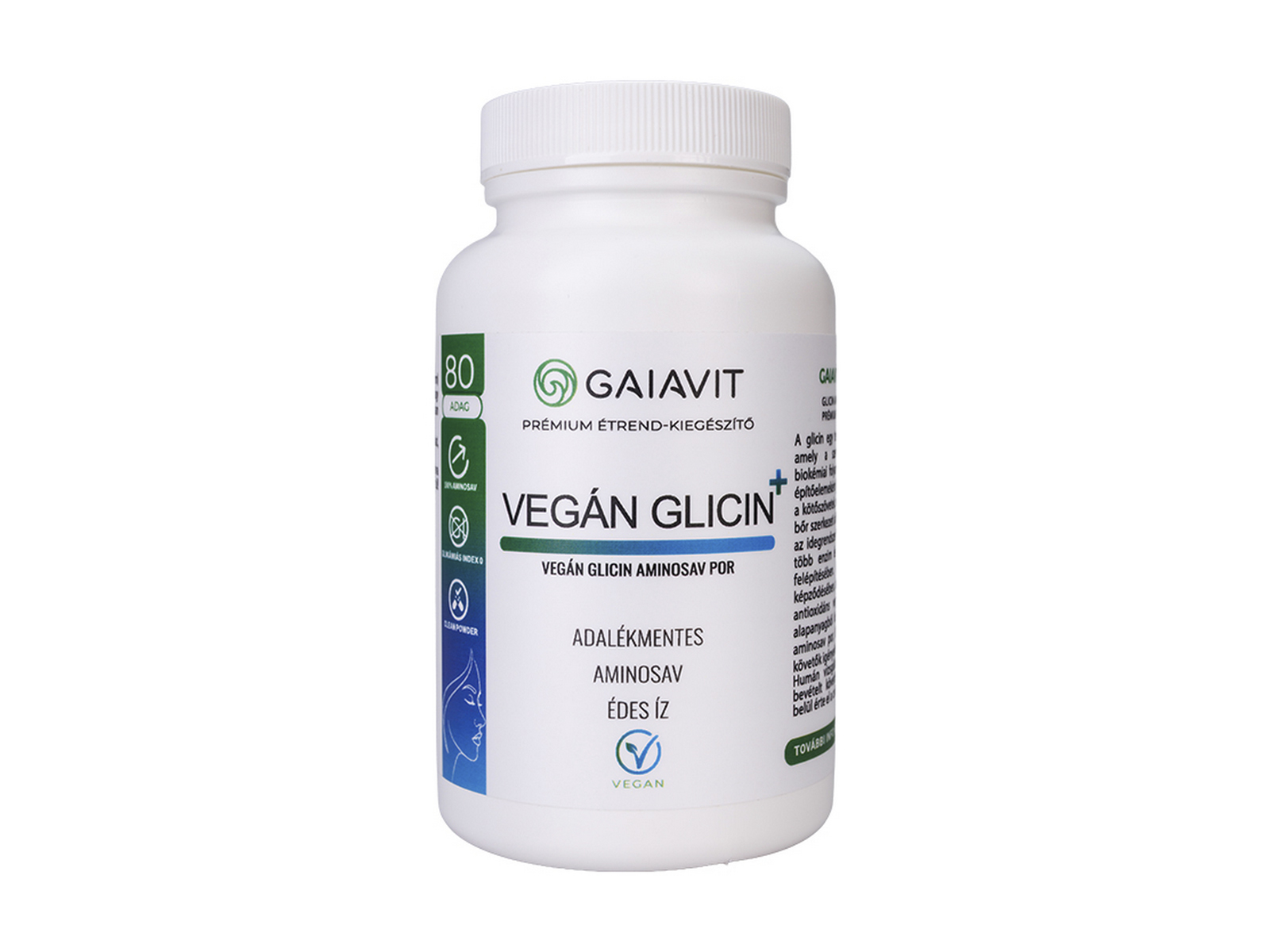 GAIAVIT VEGÁN GLICIN ÉTREND-KIEGÉSZÍTŐ POR 250G