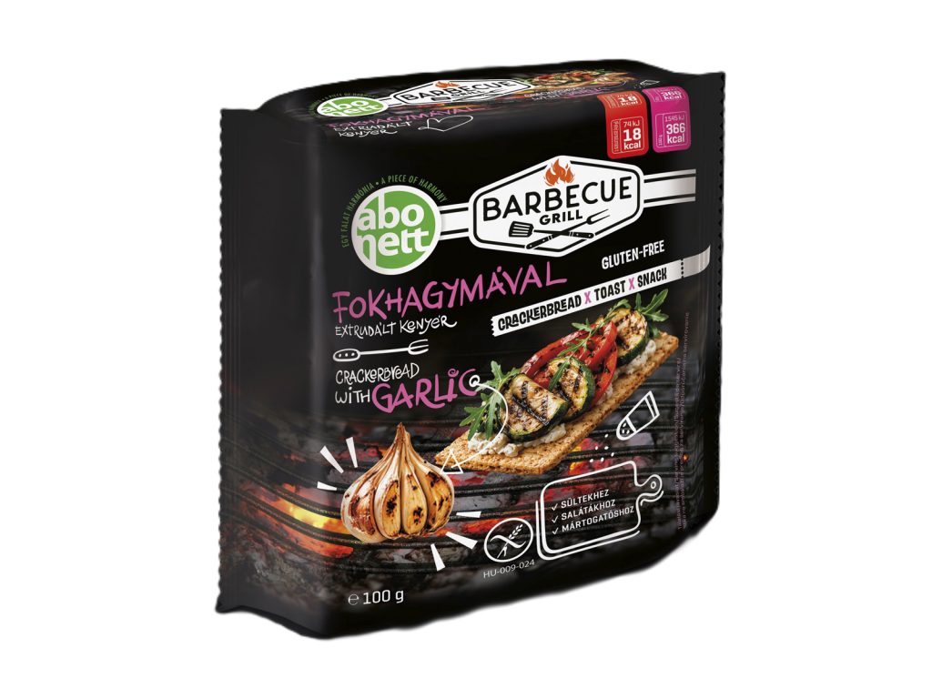 GLUTÉNMENTES ABONETT EXTRUDÁLT KENYÉR BARBECUE - FOKHAGYMÁVAL 100G