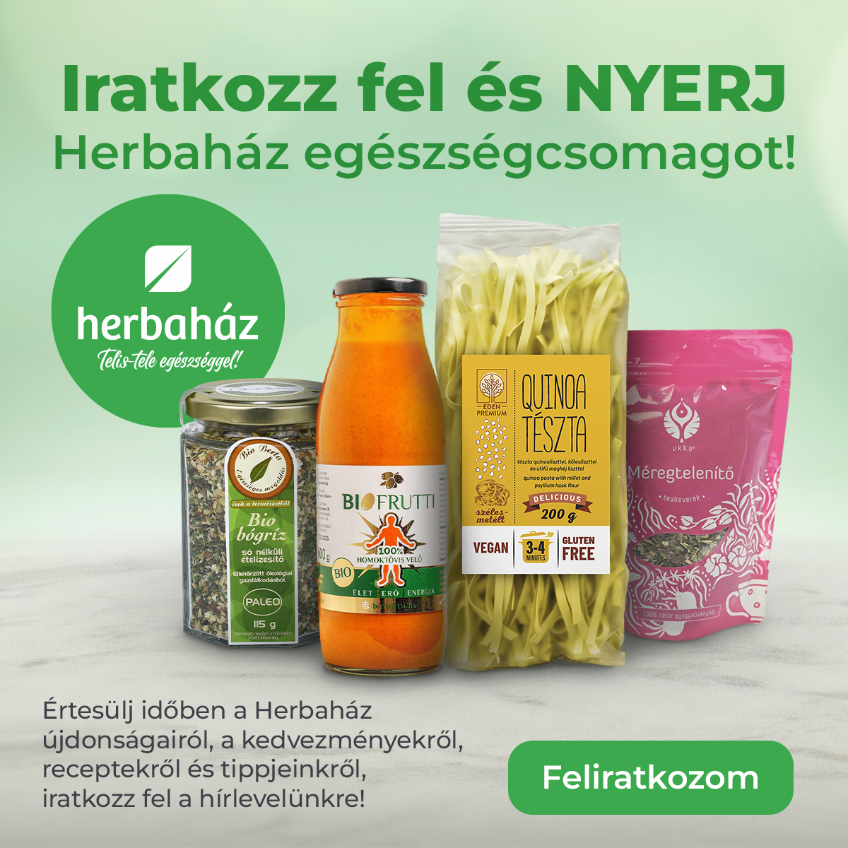 Iratkozz fel a hírlevélre és nyerj!