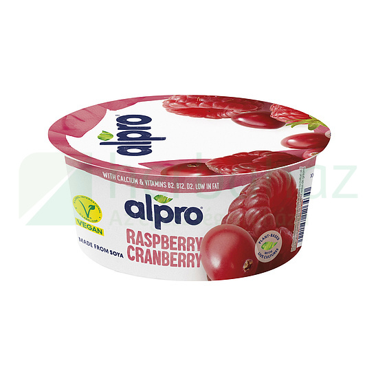 ALPRO MÁLNA-VÖRÖSÁFONYÁS SZÓJAGURT 150G[H]