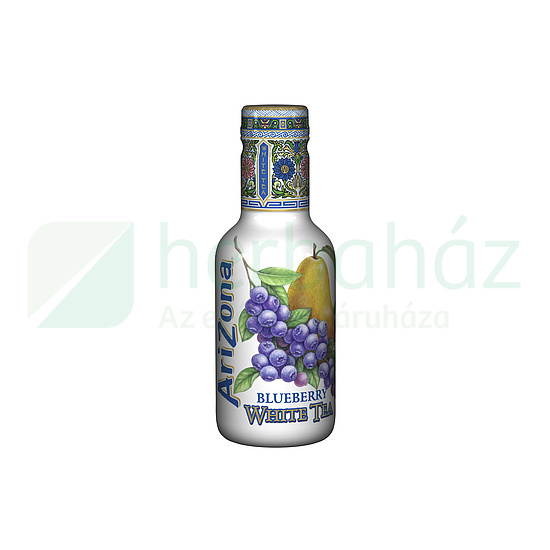 ARIZONA SZÉNSAVMENTES ÜDÍTŐ ÁFONYA-KÖRTE FEHÉR TEA 450ML DRS+50FT BETÉTDÍJ