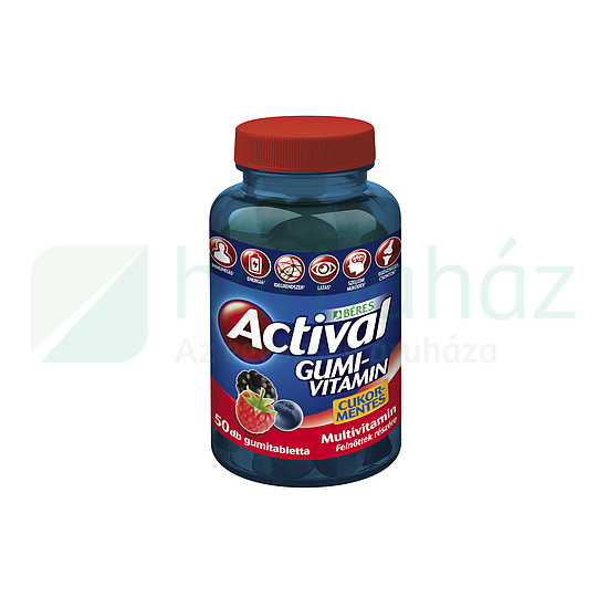 BÉRES ACTIVAL FELNŐTT MULTI GUMIVITAMIN 50DB