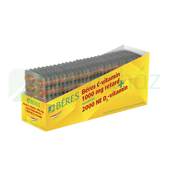 BÉRES C-VITAMIN 1000MG + 2000NE D3-VITAMIN TABLETTA 10DB