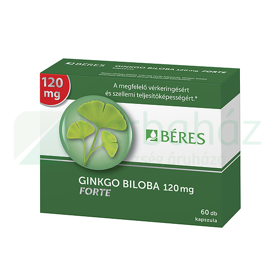 BÉRES GINKGO BILOBA 120MG FORTE KAPSZULA 60DB