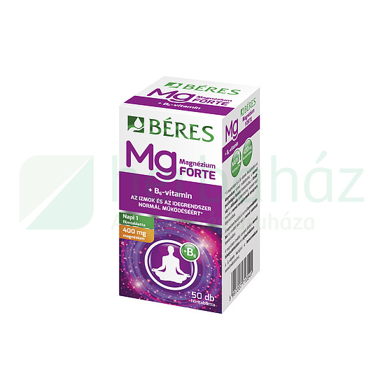 BÉRES MAGNÉZIUM 400MG + B6 FORTE TABLETTA 50DB